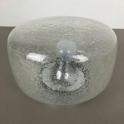 German Bubble Ice Glass Cone Wall Light from Hillebrand Leuchten-QZ-1073865