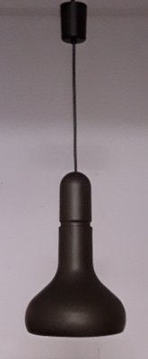 German Ceiling Lamp with Brown Exterior & White Lacquered Aluminum Interior from Staff, 1970s-HOI-1107377