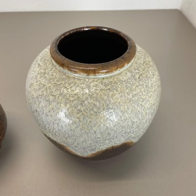 German Ceramic Pottery Lava Vases from Dümler and Breiden, 1960s, Set of 2-QZ-1169011