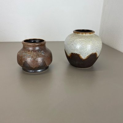 German Ceramic Pottery Lava Vases from Dümler and Breiden, 1960s, Set of 2-QZ-1169011