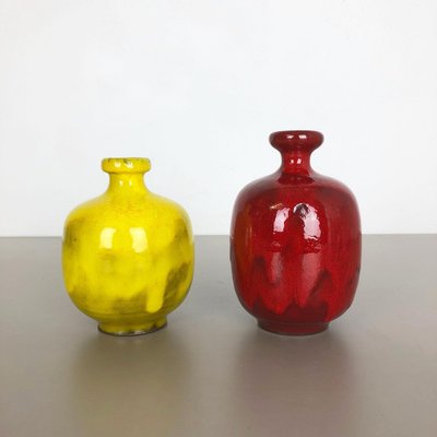 German Ceramic Studio Pottery Vase from Hartwig Heyne Ceramics, 1970s, Set of 2-QZ-1161696