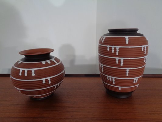 German Ceramic Vase, 1960s, Set of 2-RDW-690495