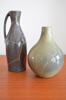 German Ceramic Vase by Richhard Uhlemeyer, 1950s, Set of 2-OV-847607