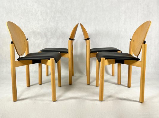 German Chairs from Kusch & Co, 1980s, Set of 4-ZCY-1375433