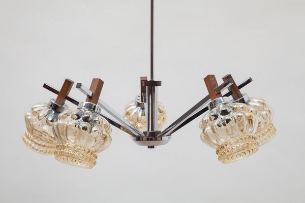 German Chandelier by Paavo Tynell for Limburg, 1960s-KL-620235