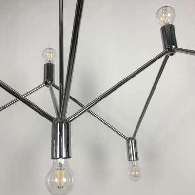 German Chandelier Light Structure with 9 Burning Points from Kinkeldey, 1960s-FFL-1282764