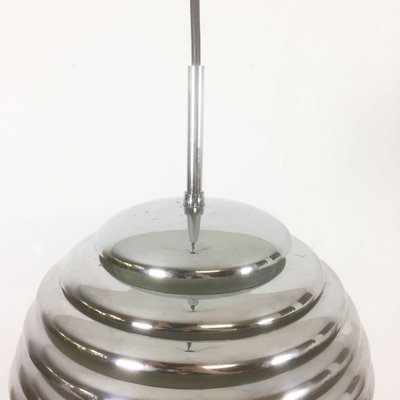 German Chrome Hanging Pendant Lamp by Kazuo Motozawa for Staff, 1960s-QZ-1077049