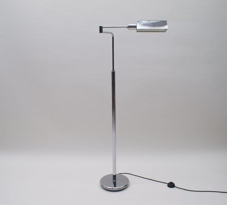 German Chrome Swivel Floor Lamp, 1970s-KQB-723707