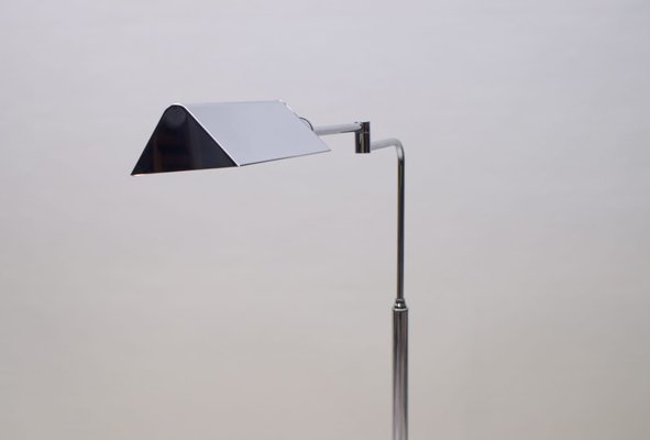 German Chrome Swivel Floor Lamp, 1970s-KQB-723707