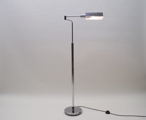 German Chrome Swivel Floor Lamp, 1970s-KQB-723707