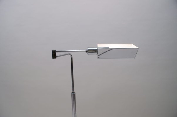 German Chrome Swivel Floor Lamp, 1970s-KQB-723707