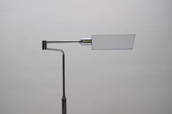 German Chrome Swivel Floor Lamp, 1970s-KQB-723707