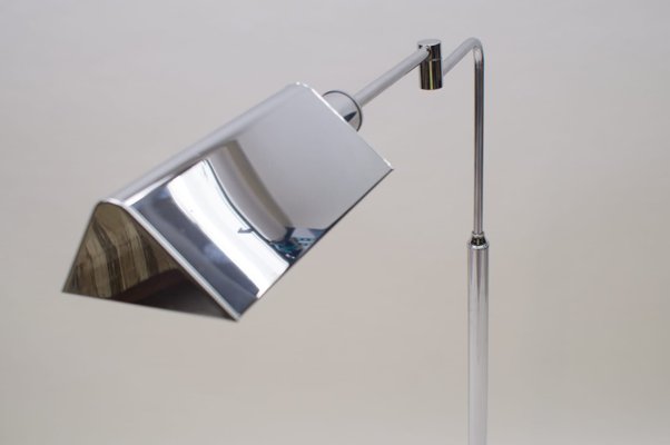 German Chrome Swivel Floor Lamp, 1970s-KQB-723707