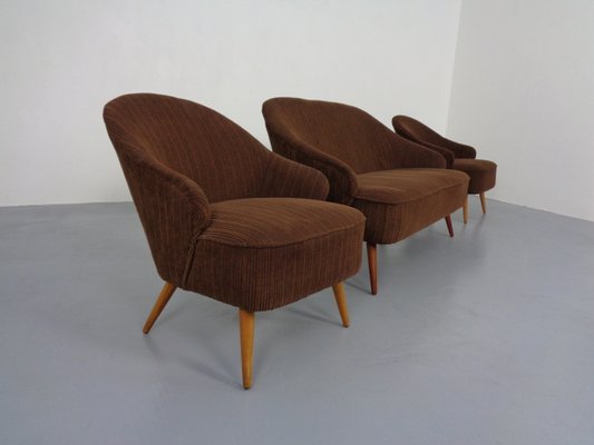 German Cocktail Sofa and Chairs, 1960s, Set of 3-RDW-1174432