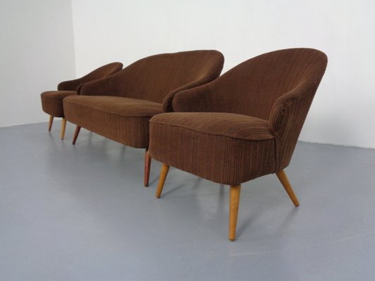 German Cocktail Sofa and Chairs, 1960s, Set of 3-RDW-1174432