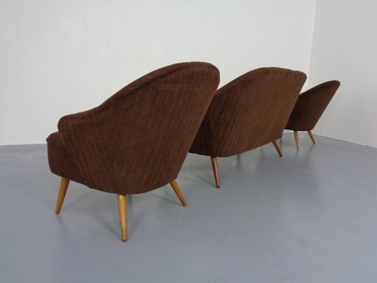 German Cocktail Sofa and Chairs, 1960s, Set of 3-RDW-1174432