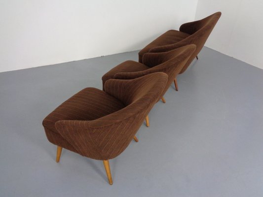 German Cocktail Sofa and Chairs, 1960s, Set of 3-RDW-1174432