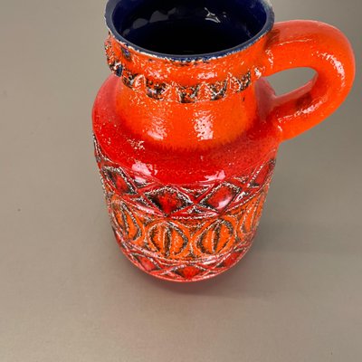 German Colorful Fat Lava Pottery Vase from Bay Ceramics, 1970s-QZ-1283906