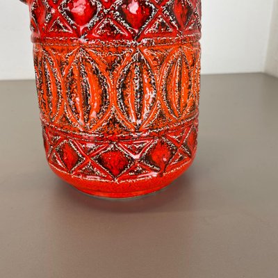 German Colorful Fat Lava Pottery Vase from Bay Ceramics, 1970s-QZ-1283906