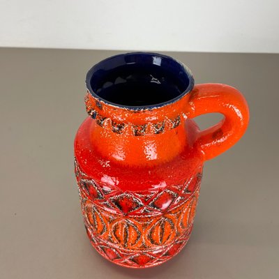 German Colorful Fat Lava Pottery Vase from Bay Ceramics, 1970s-QZ-1283906