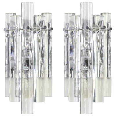 German Crystal Rod Sconces by Kinkeldey, 1970s, Set of 2-UGR-1085573