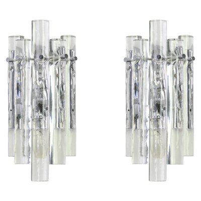 German Crystal Rod Sconces from Kinkeldey, 1970s, Set of 2-UGR-1086171