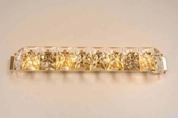 German Crystal Wall Light by Kinkeldey, 1970s-UGR-1179945