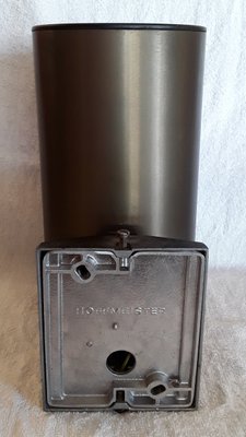 German Cylindrical Brown Anodized and Satin Aluminum Wall Lamp from Hoffmeister, 1980s-HOI-1078237