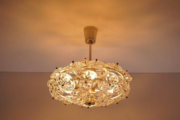 German Dandelion Sputnik Chandelier from Veb Ebersbach, 1960s-KIJ-1332067