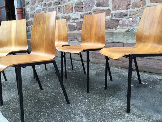 German Dining Chairs from Drabert, 1960s, Set of 6-GQM-812159