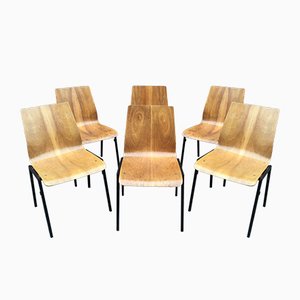 German Dining Chairs from Drabert, 1960s, Set of 6-GQM-812159