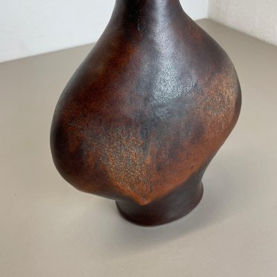 German Fat Lava Ceramic Pottery Vase by Gerda Heukoth for Carstens Tönnieshof, 1970s-QZ-1143244