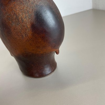 German Fat Lava Ceramic Pottery Vase by Gerda Heukoth for Carstens Tönnieshof, 1970s-QZ-1143244