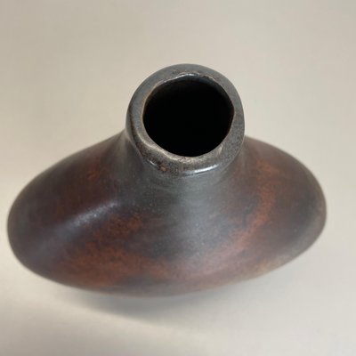 German Fat Lava Ceramic Pottery Vase by Gerda Heukoth for Carstens Tönnieshof, 1970s-QZ-1143244