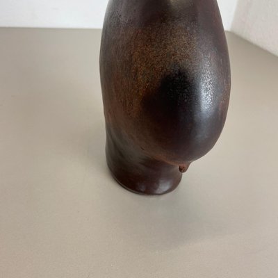 German Fat Lava Ceramic Pottery Vase by Gerda Heukoth for Carstens Tönnieshof, 1970s-QZ-1143244