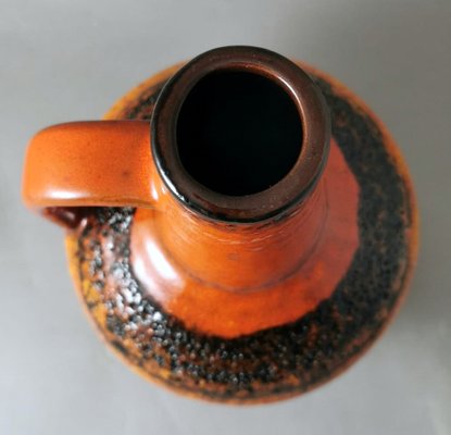 German Fat Lava Colored and Glazed Ceramic Pitcher, 1968-QRS-1721554