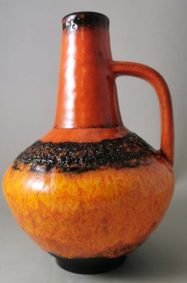 German Fat Lava Colored and Glazed Ceramic Pitcher, 1968-QRS-1721554