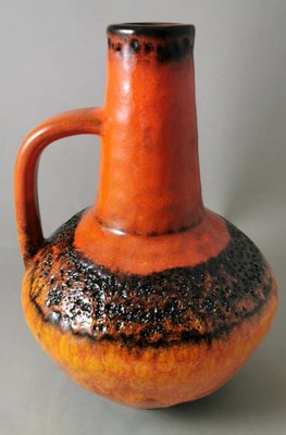 German Fat Lava Colored and Glazed Ceramic Pitcher, 1968-QRS-1721554