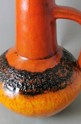 German Fat Lava Colored and Glazed Ceramic Pitcher, 1968-QRS-1721554