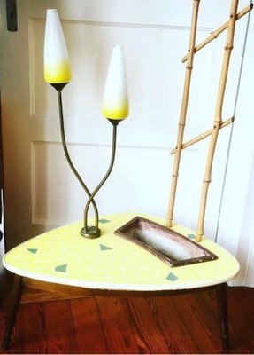 German Floor Lamp with Flower Stand and Planter, 1950s-PYR-942214