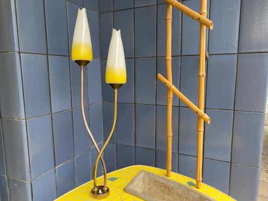 German Floor Lamp with Flower Stand and Planter, 1950s-PYR-942214