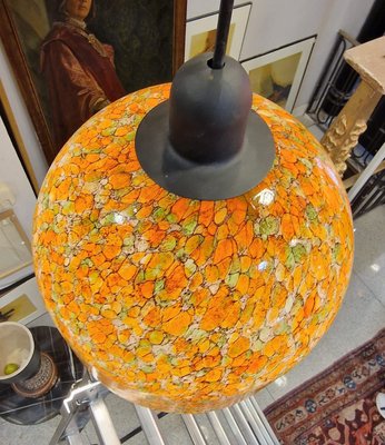 German Glass Ceiling Lamp from Peill & Putzler, 1970s-NUC-1450104