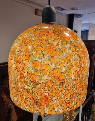 German Glass Ceiling Lamp from Peill & Putzler, 1970s-NUC-1450104