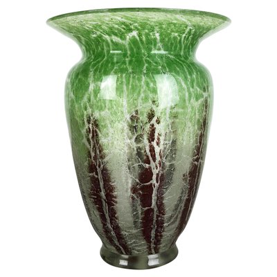 German Glass Vase by Karl Wiedmann for WMF Ikora, 1930s-QZ-1151879