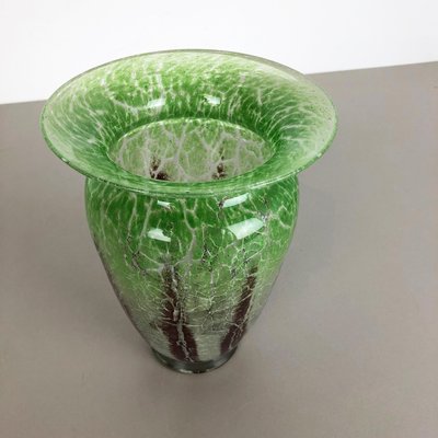 German Glass Vase by Karl Wiedmann for WMF Ikora, 1930s-QZ-1151879