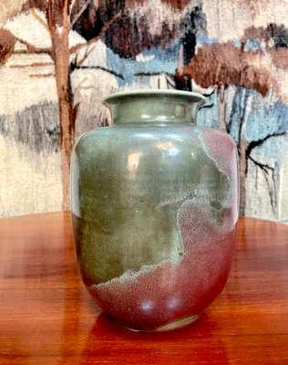 German Glazed Ceramic Studio Art Vase by Richard Uhlemeyer, 1940s-JP-1387949