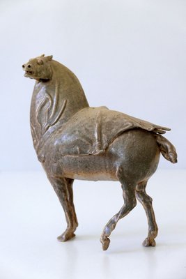 German Glazed Pottery Horse Sculpture by Harro Frey, 1970s-WPT-627394