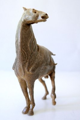 German Glazed Pottery Horse Sculpture by Harro Frey, 1970s-WPT-627394