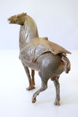 German Glazed Pottery Horse Sculpture by Harro Frey, 1970s-WPT-627394