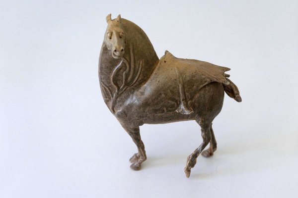 German Glazed Pottery Horse Sculpture by Harro Frey, 1970s-WPT-627394